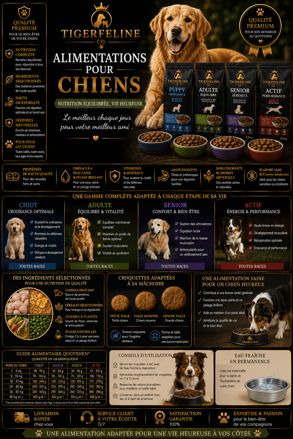 Alimentations pour chiens - TigerFeline Co