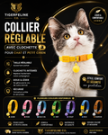 Collier Réglable avec Clochette pour Chat et Petit Chien