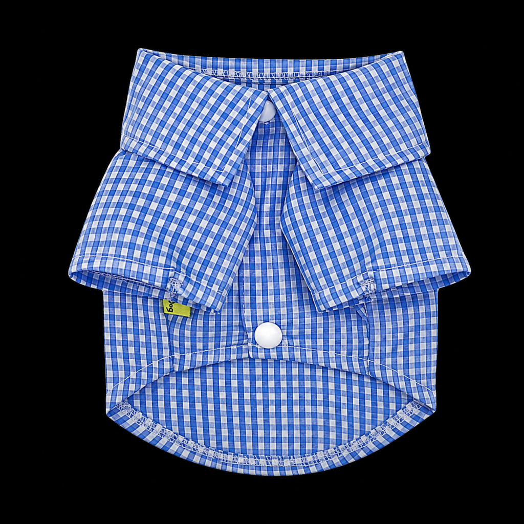 Chemise à Carreaux Élégante pour Chien & Chat – Style Classique et Confortable
