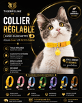 Collier Réglable avec Clochette pour Chat et Petit Chien | Premium Colliers & Accessoires pour Animaux for cats, dogs and birds - TigerFeline Co