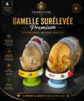 Gamelle Surélevée Inox Premium pour Chat | Premium Gamelle Chat for cats, dogs and birds - TigerFeline Co