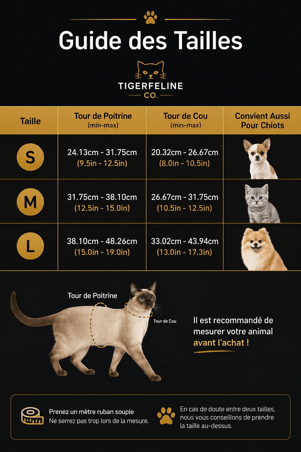 Harnais Réglable Anti-Traction pour Chat & Petit Chien | Premium Harnais Chat & Petit Chien for cats, dogs and birds - TigerFeline Co