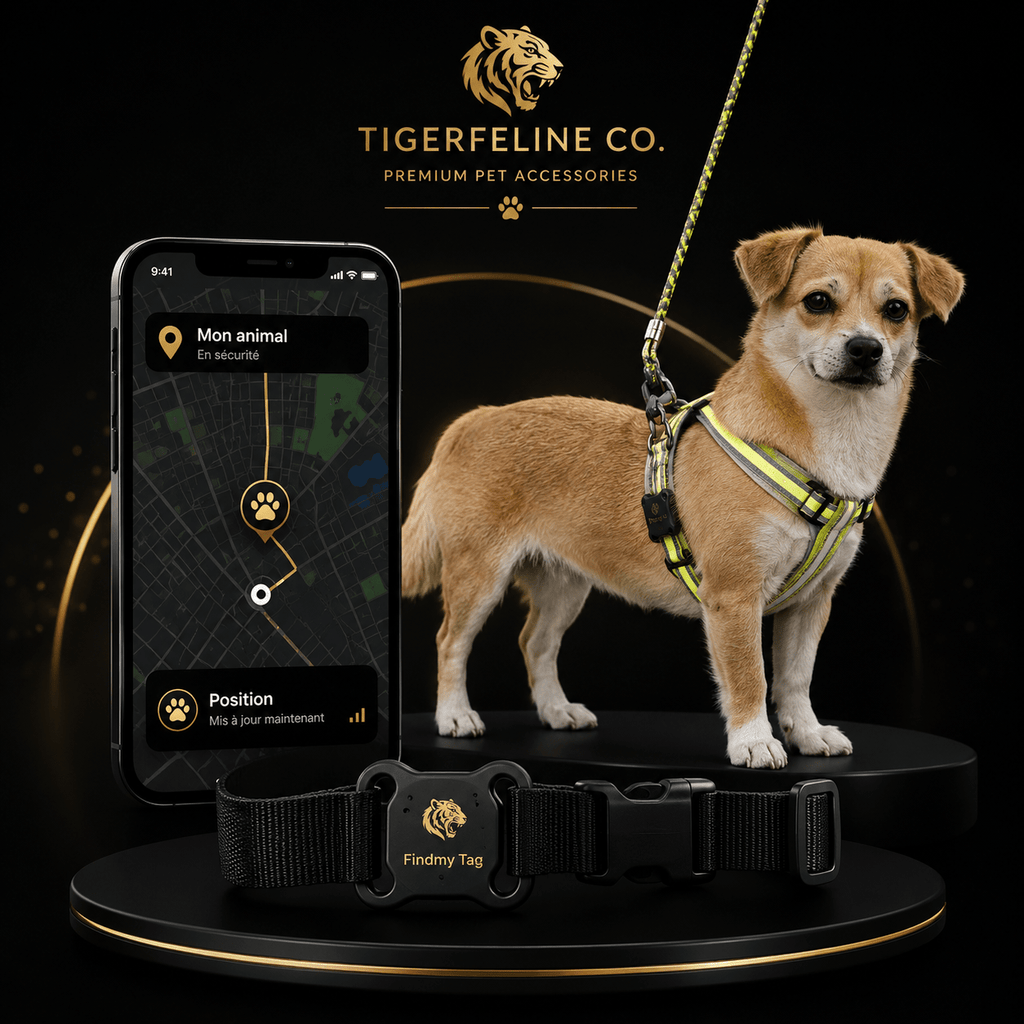 Traceur Intelligent FindMy Tag Étanche pour Chiens & Chats – Anti-Perte & Localisation Facile | Premium GPS & Caméras for cats, dogs and birds - TigerFeline Co